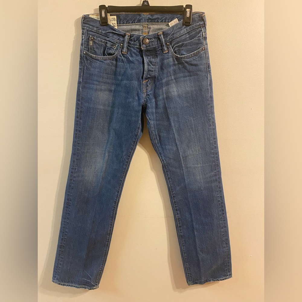 Men's Abercrombie & Fitch Horton Classic Straight‎ Medium Wash Jeans 30x32